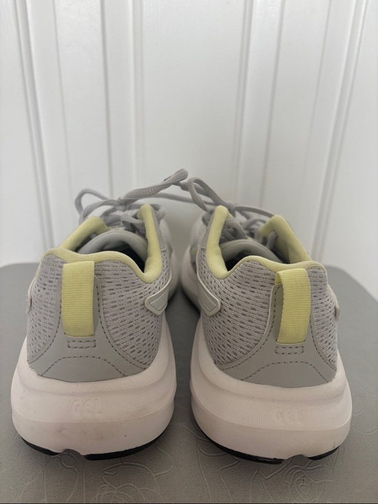 ASICS Light Gray Running Sneakers with Pale Yellow Accents - Picture 4 of 4